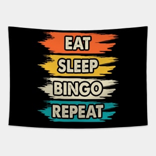 Eat Sleep Bingo player repeat Tapestry