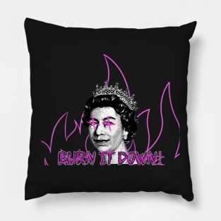 Burn the monarchy #2 Pillow