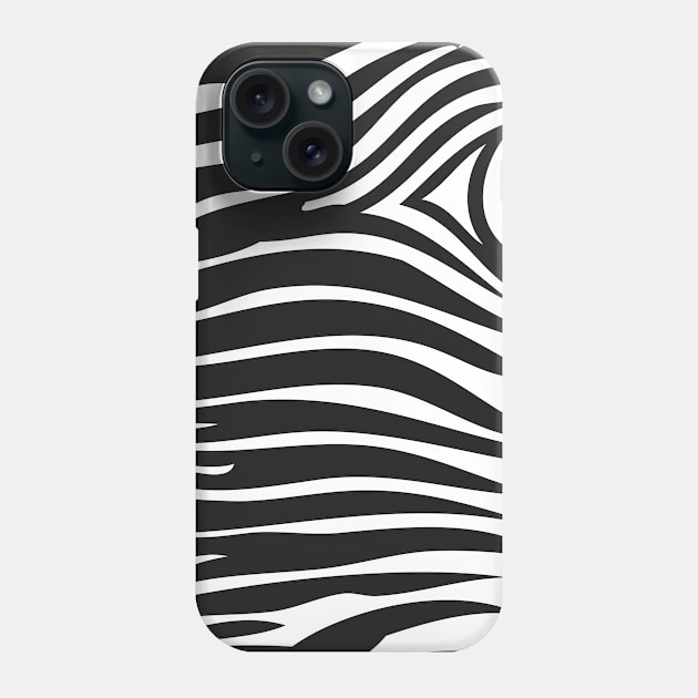 Zebra Stripes | Zebra Print | Animal Print | Black and White | Stripe Patterns | Striped Patterns | Phone Case by Eclectic At Heart