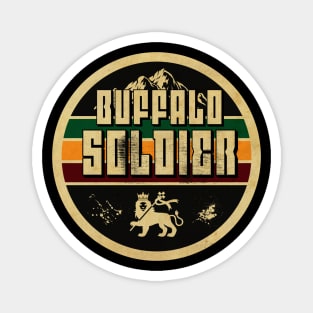 Buffalo Soldier Rastafari Magnet