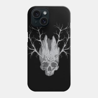 Wooden skull Phone Case