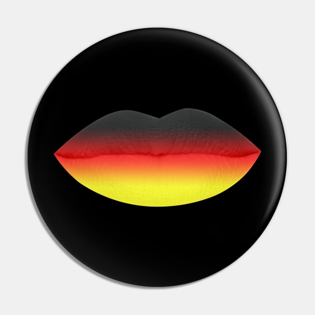 German mouth Pin by rickylabellevie