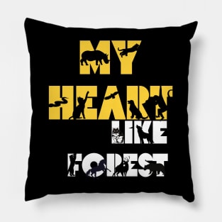 My Heart is like a forest i love animals Pillow