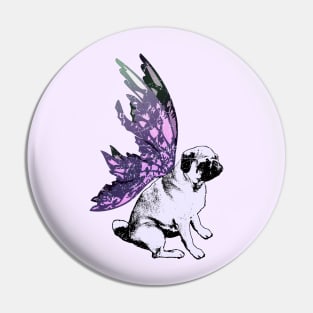 Pug Fairy Pin