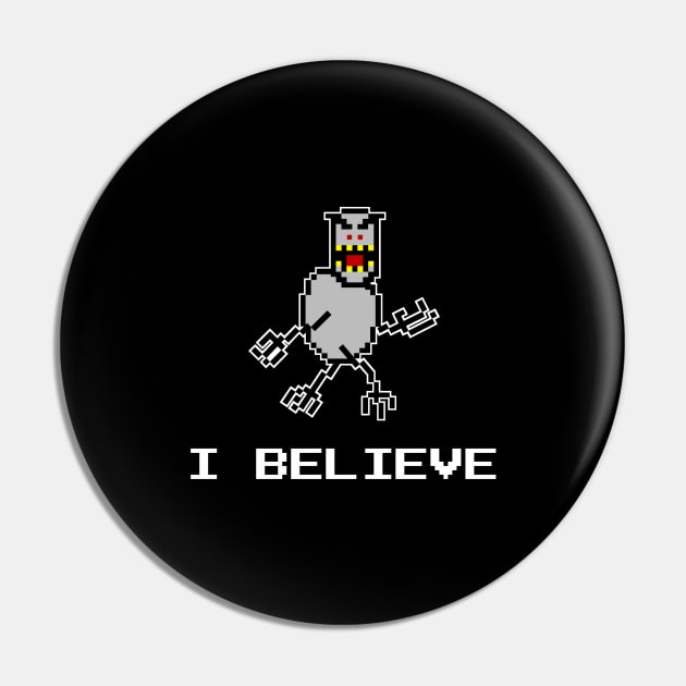 I Believe SkiFree Pin by AngryMongoAff