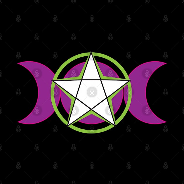 Moon Goodess Pentagram by The Cuban Witch