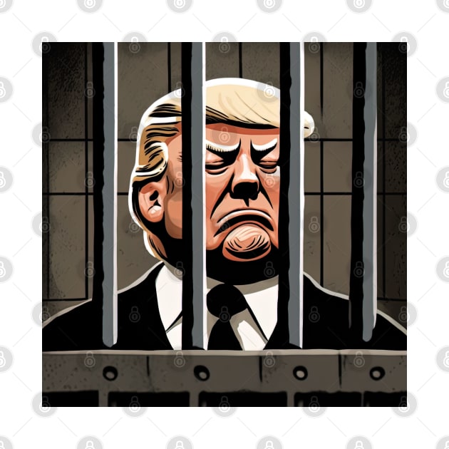 Trump Prison T-Shirts Design by Maverick Media