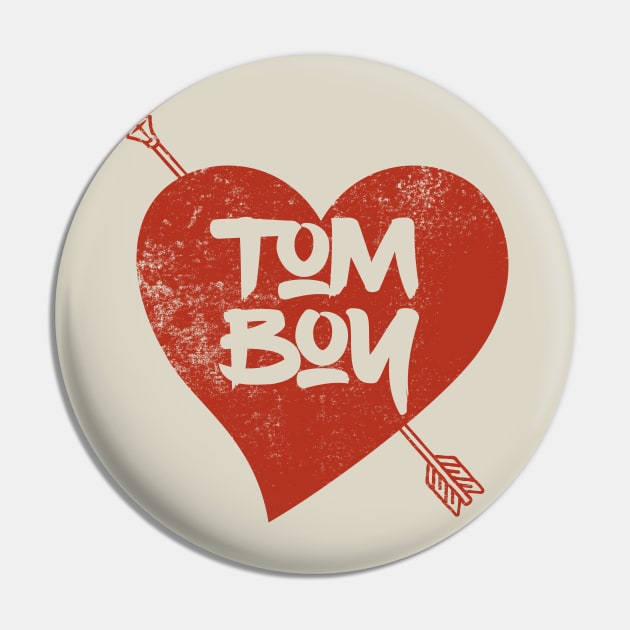 Tomboy Arrow Through Heart Pin by SunGraphicsLab