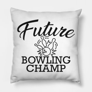 Bowler - Future bowling champ Pillow