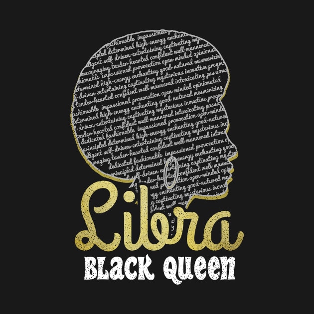 Libra Zodiac Shirt | Black Birthday Gift by Gawkclothing