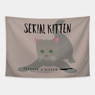 Serial Kitten Tapestry