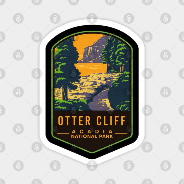 Otter Cliff Acadia National Park Magnet by JordanHolmes