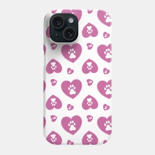 Dog Heart Pink Phone Case