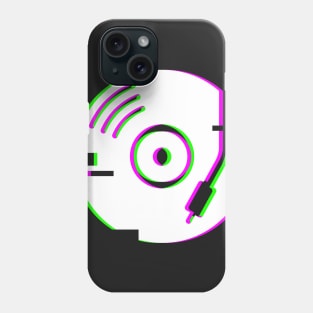 Glitch Vinyl Record Turntable Phone Case