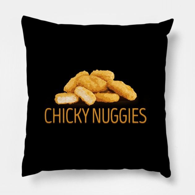 CHICKY NUGGIES Pillow by giovanniiiii