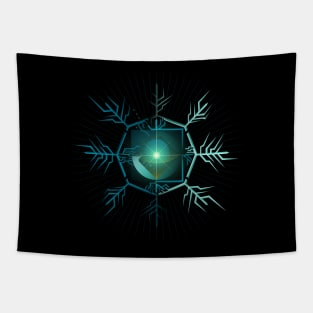 SNOWFLAKE FREEZE PORTAL BRIDGE 01 Tapestry