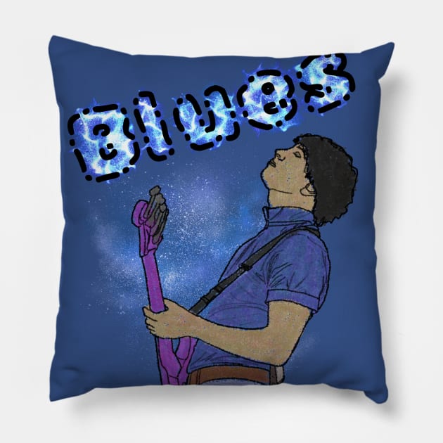 Blues Pillow by djmrice