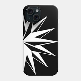 Sixteen pointed star, wind rose without cardinal points Phone Case