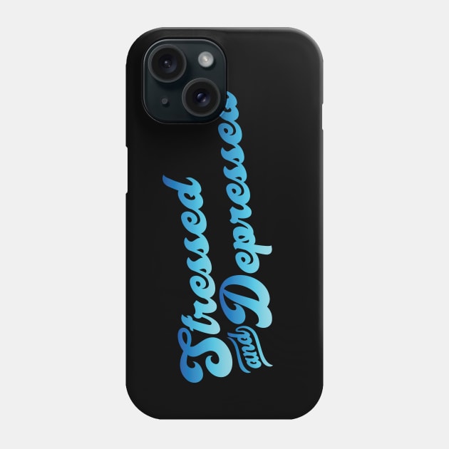 Stressed and Depressed Phone Case by mcillustrator