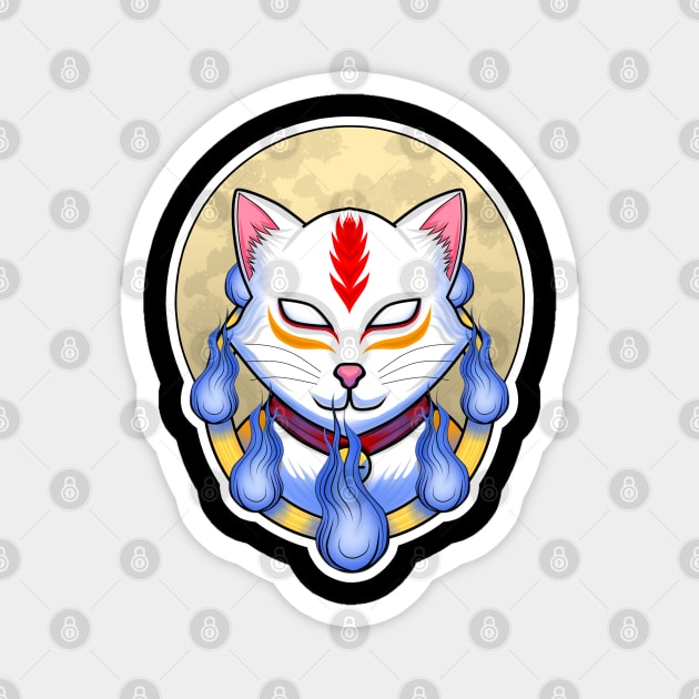 Neko Cat 1 Magnet by ahmadzakiramadhan