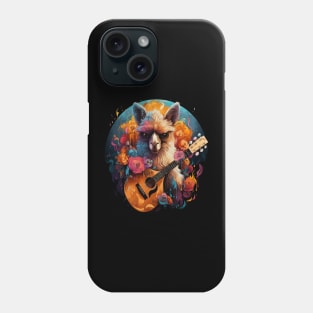 Alpaca Playing Guitar Phone Case