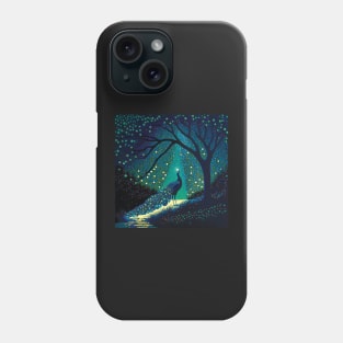 Peacock Alien Abduction Phone Case