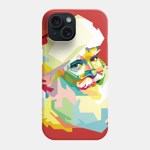 Santa Claus WPAP Phone Case by BAJAJU