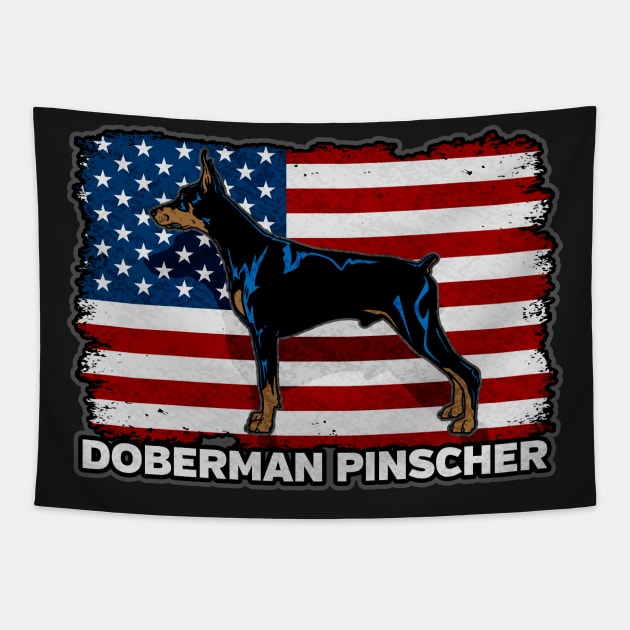 Doberman Pinscher Tapestry by RadStar