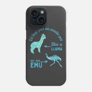 A Llama or an Emu Phone Case