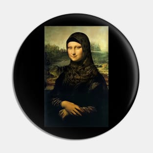 Monalisa Muslim Art Pin