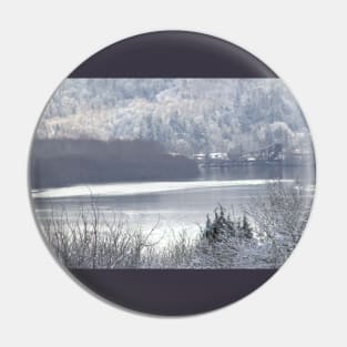 Columbia river and snow 2 Pin