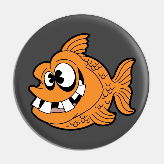 Goldfish Pin by AndysocialIndustries