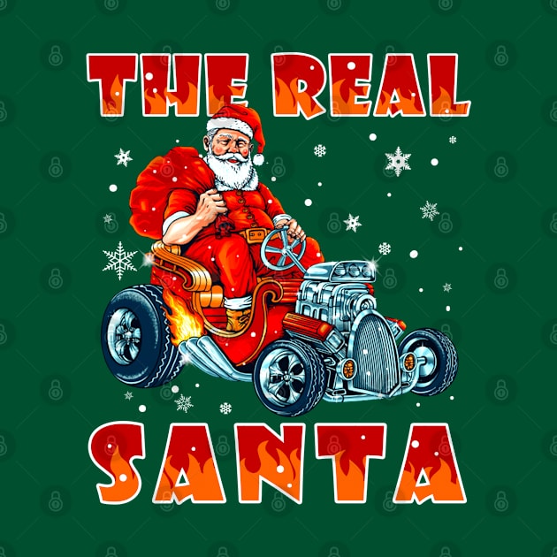 The Real Santa Driving The Hot Rod Car by beelz