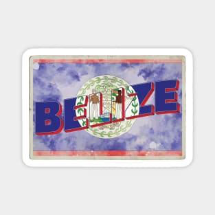 Belize Vintage style retro souvenir Magnet