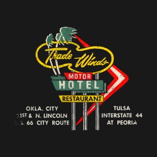 Trade Winds Motel ------- Retro Mid Century Aesthetic T-Shirt