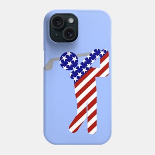 USA Mens Golf - Male Golfer Phone Case