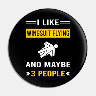 3 People Wingsuit Flying Wingsuiting Pin