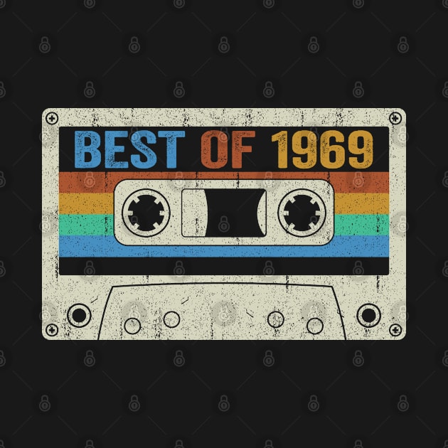 Best Of 1969 55th Birthday Gifts Cassette Tape Vintage by Whataboutyou Cloth