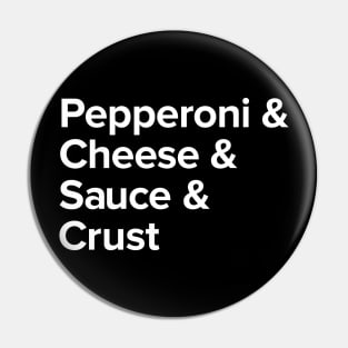 Pizza Ingredients Ampersand Pin