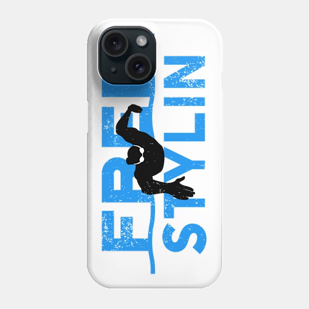 Mens Freestyle Swimmer Phone Case by atomguy