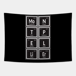 Montpellier City | Periodic Table of Elements Tapestry