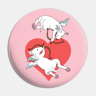 Cupid Bull Terriers Pin