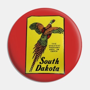 South Dakota 1960s Travel Window Decal Pin