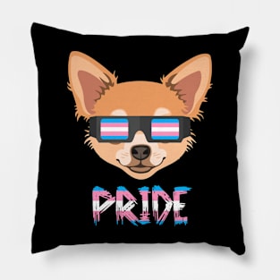 Chihuahua Transgender Flag Lgbt Pillow