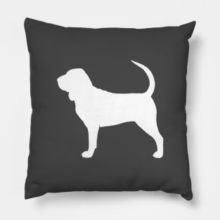 Bloodhound Silhouette Pillow