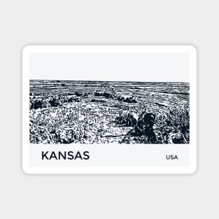 Kansas USA Magnet