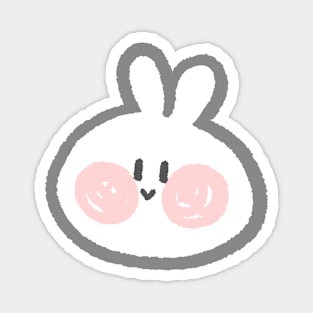 Shy Bunny Magnet