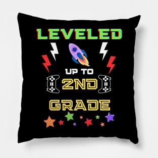 Leveled Up To 2nd Grade Pillow