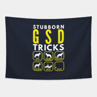 Stubborn GSD Tricks - Dog Training Tapestry