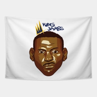 King James Vector Art Tapestry